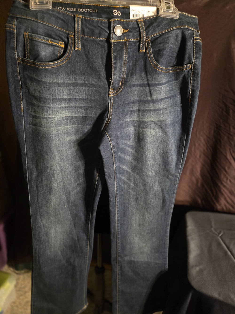 SO Low Rise Bootcut Women's Jeans - Dark Blue